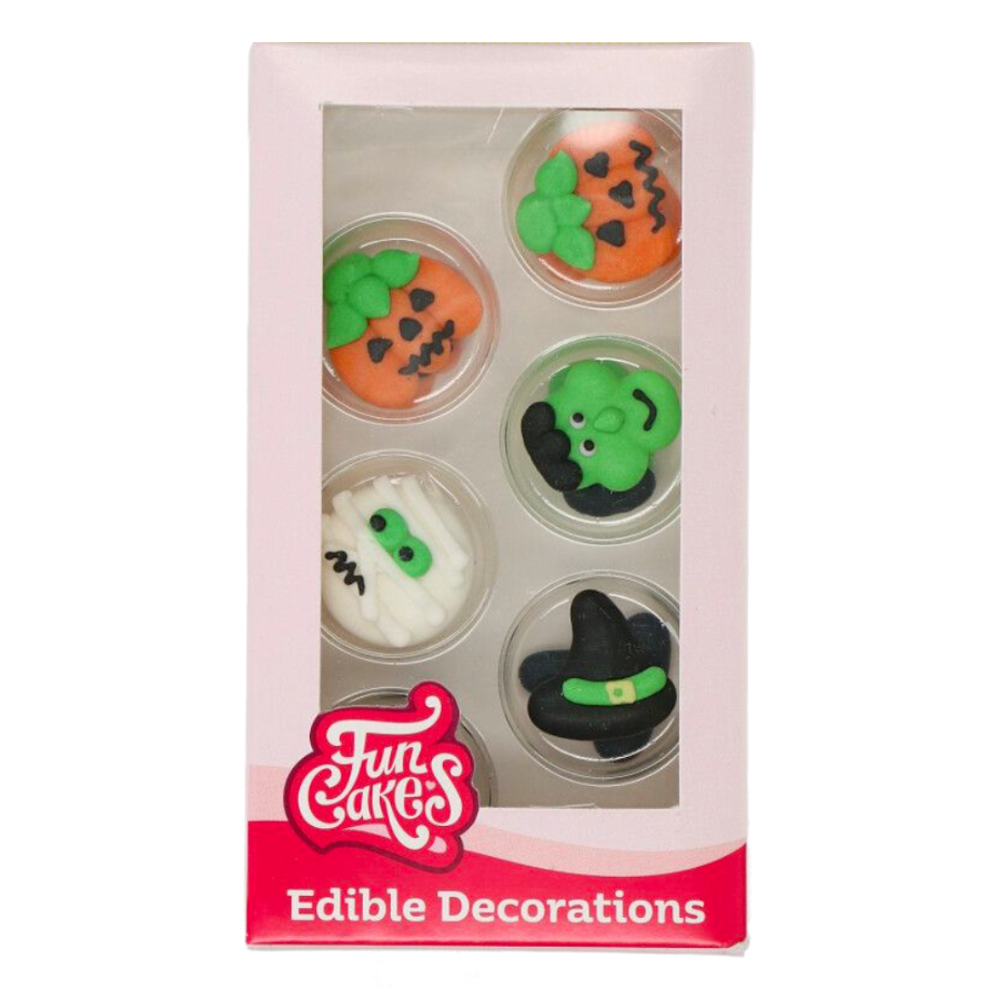 DECORACIONES DE AZUCAR FUNCAKES - HALLOWEEN 1 DECORACIONES DE AZUCAR FUNCAKES - HALLOWEEN
