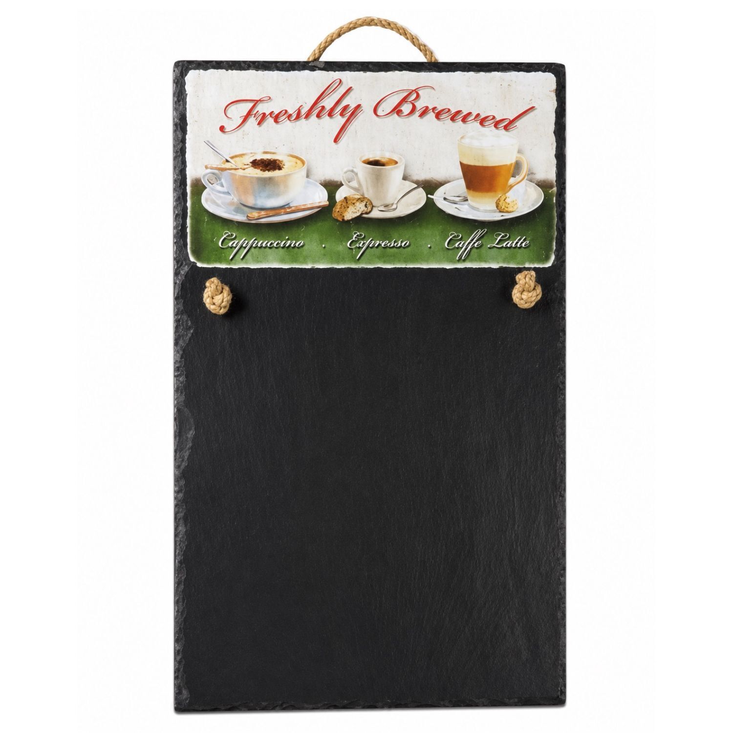 PIZARRA DE PARED "FRESHLY BREWED" CAFE ITALIANO VINTAGE – 25 X 40 CM 1 PIZARRA DE PARED "FRESHLY BREWED" CAFE ITALIANO VINTAGE – 25 X 40 CM
