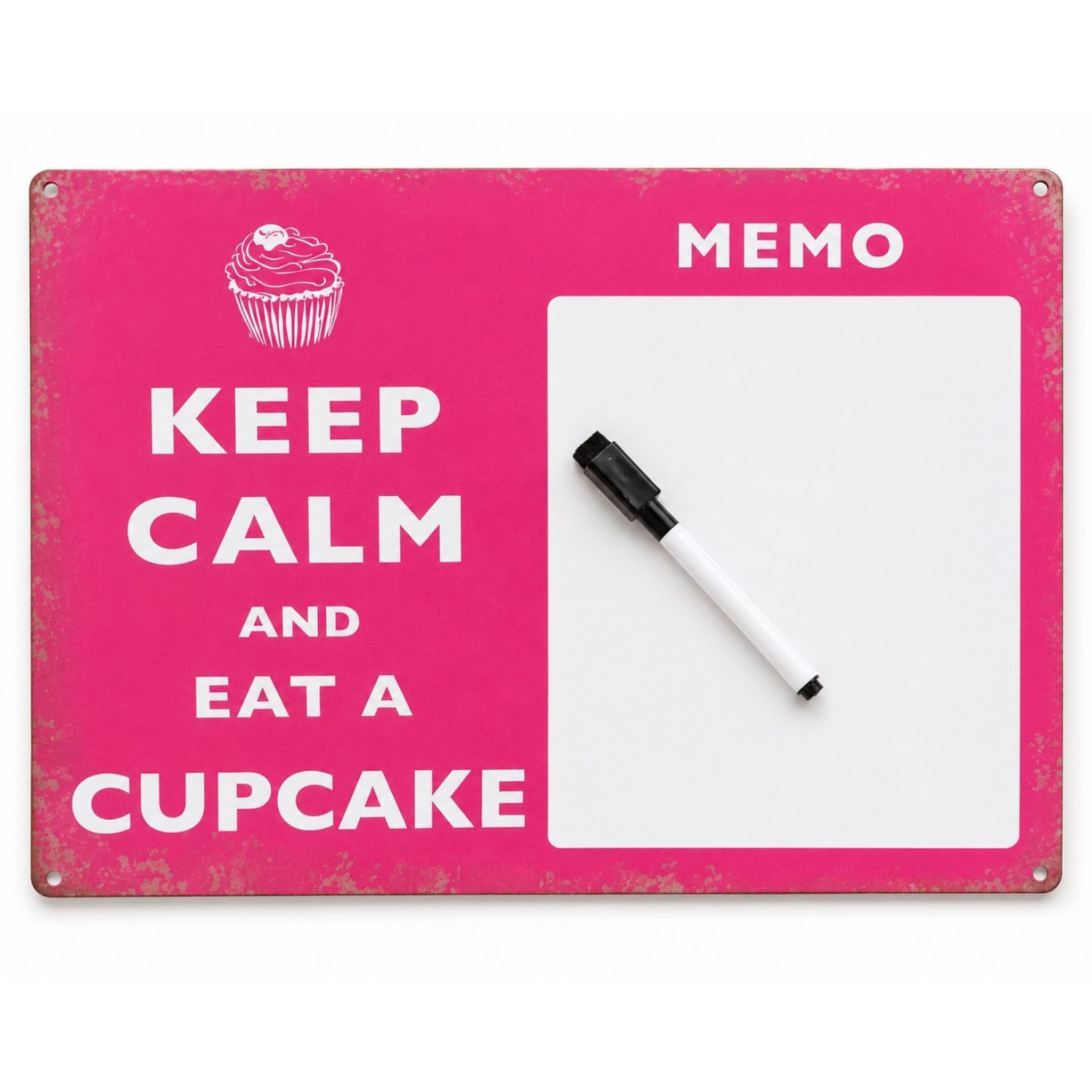 PIZARRA METALICA BORRABLE "KEEP CALM AND EAT A CUPCAKE" – 40 X 30 CM 1 PIZARRA METALICA BORRABLE "KEEP CALM AND EAT A CUPCAKE" – 40 X 30 CM