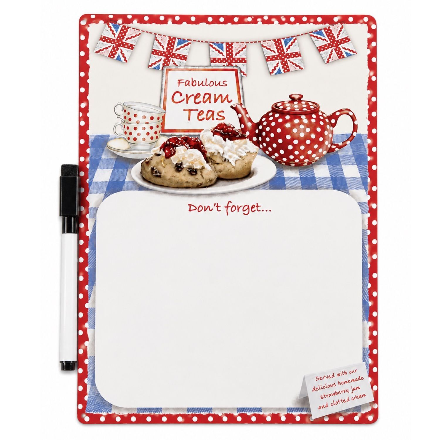 PIZARRA METALICA BORRABLE "FABULOUS CREAM TEAS" – 40 X 30 CM 1 PIZARRA METALICA BORRABLE "FABULOUS CREAM TEAS" – 40 X 30 CM