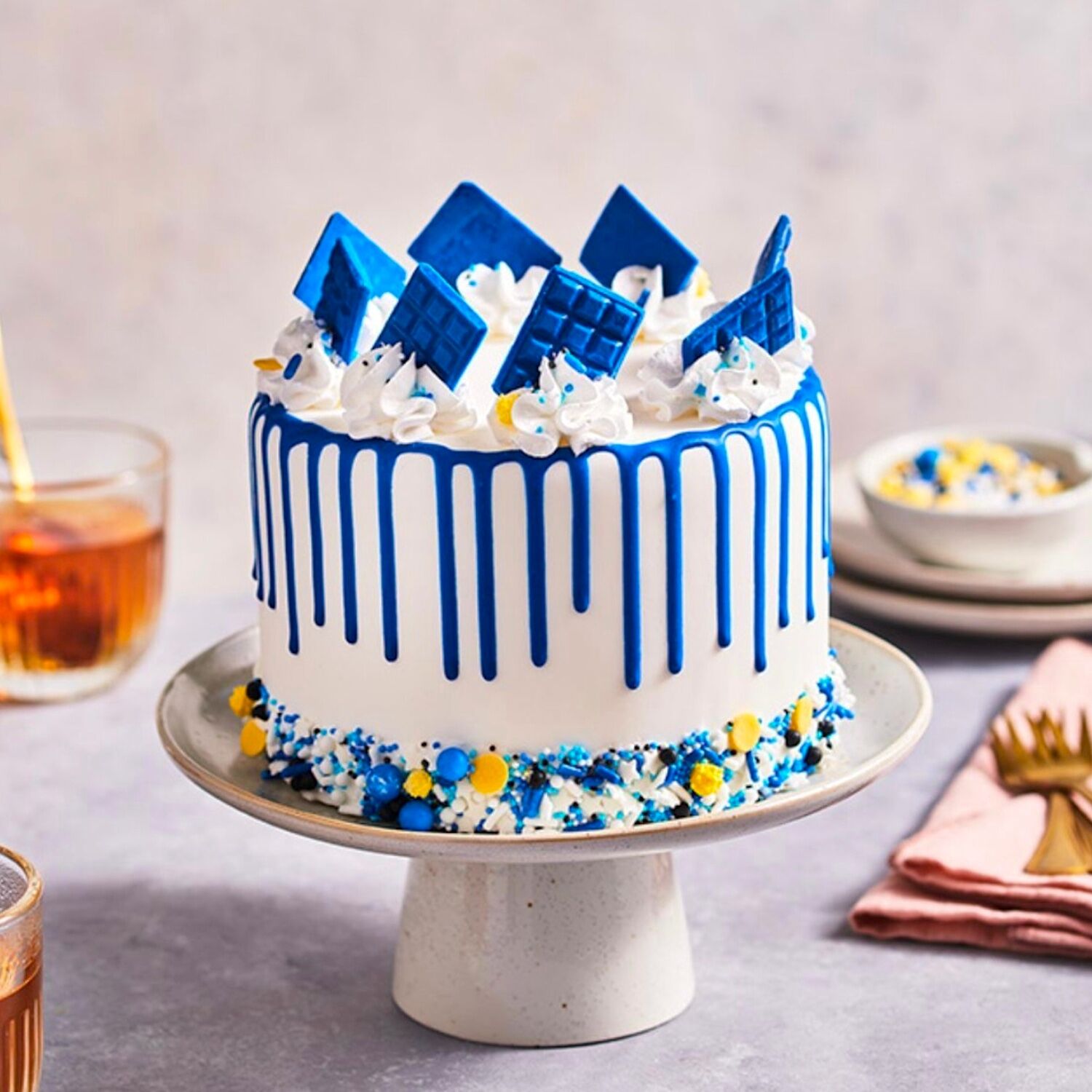 EFECTO GOTEO CHOCO DRIP FUNCAKES - ROYAL BLUE / AZUL REAL (180 G) 2 EFECTO GOTEO CHOCO DRIP FUNCAKES - ROYAL BLUE / AZUL REAL (180 G) - Imagen 2