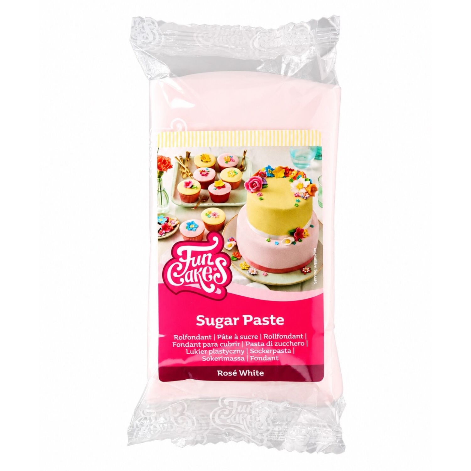 FONDANT FUNCAKES - BLANCO ROSADO 250 G 1 FONDANT FUNCAKES - BLANCO ROSADO 250 G