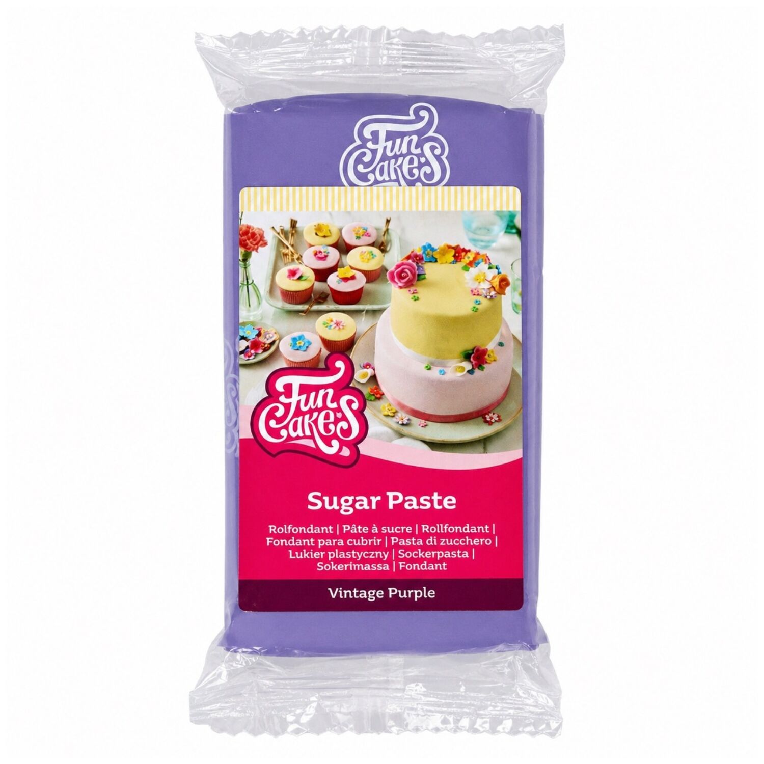 FONDANT FUNCAKES - PURPURA VINTAGE 250 G 1 FONDANT FUNCAKES - PURPURA VINTAGE 250 G