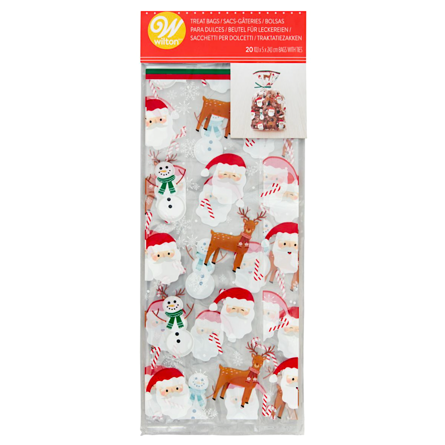 BOLSAS PARA DULCES WILTON - NAVIDAD (20 U) 1 BOLSAS PARA DULCES WILTON - NAVIDAD (20 U)