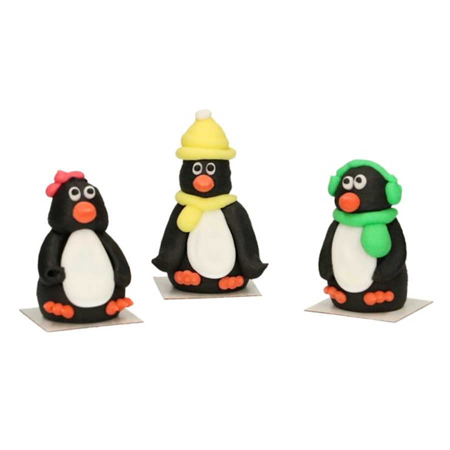 DECORACIONES DE AZUCAR (3D) FUNCAKES - PINGÜINOS 2 DECORACIONES DE AZUCAR (3D) FUNCAKES - PINGÜINOS - Imagen 2