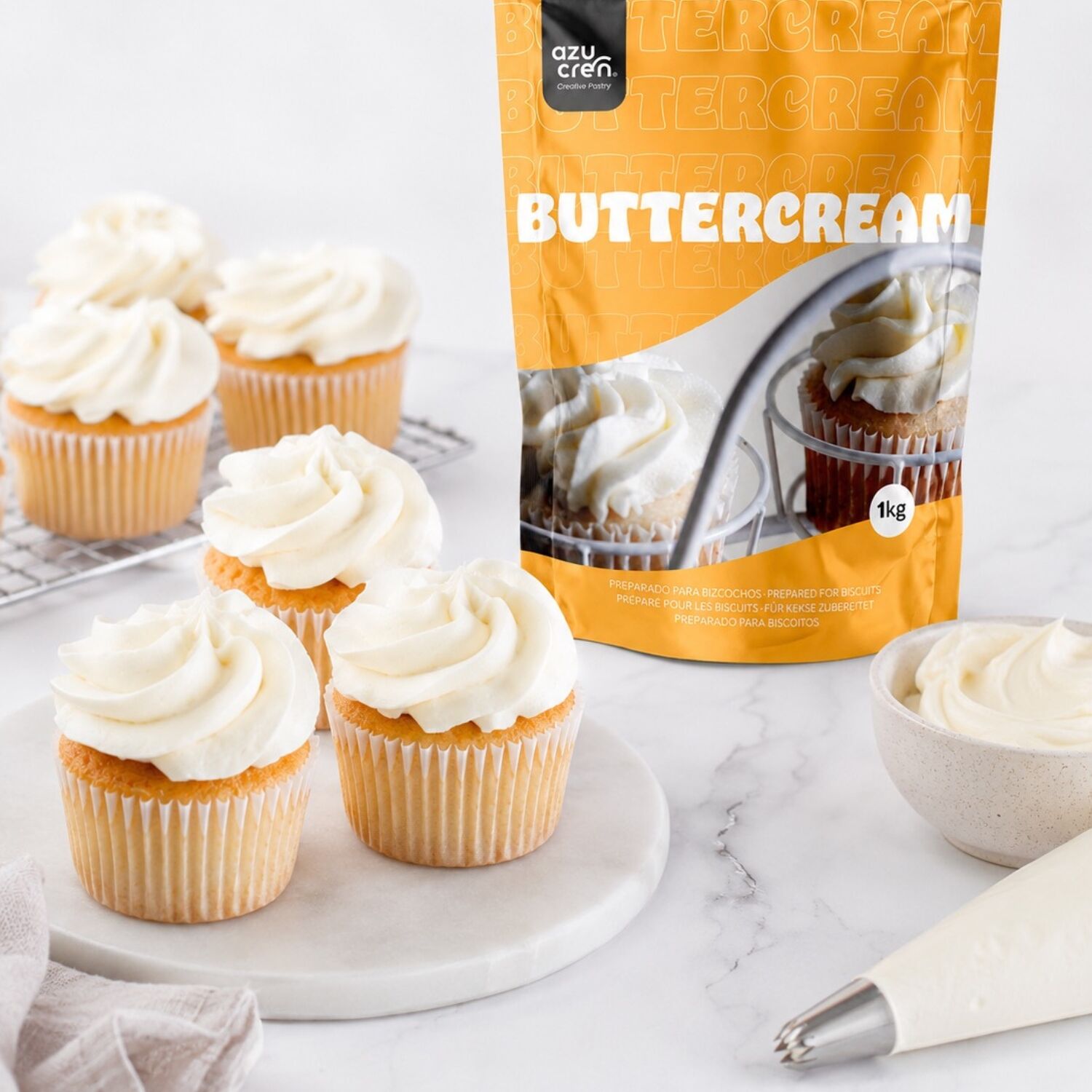 BUTTERCREAM AZUCREN - 1 KG 2 BUTTERCREAM AZUCREN - 1 KG - Imagen 2