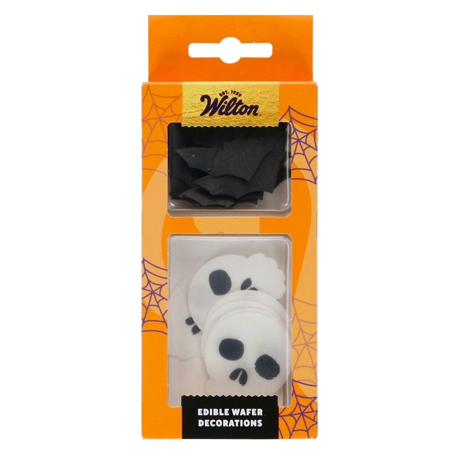 MURCIELAGOS Y CALAVERAS HALLOWEEN COMESTIBLES DE OBLEA (18 UDS) – WILTON 1 MURCIELAGOS Y CALAVERAS HALLOWEEN COMESTIBLES DE OBLEA (18 UDS) – WILTON