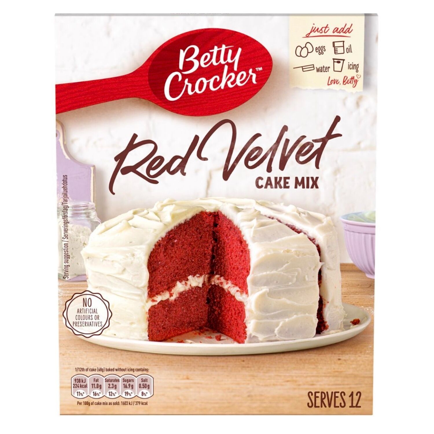 PREPARADO PARA TARTA RED VELVET (425 G) - BETTY CROCKER 1 PREPARADO PARA TARTA RED VELVET (425 G) - BETTY CROCKER