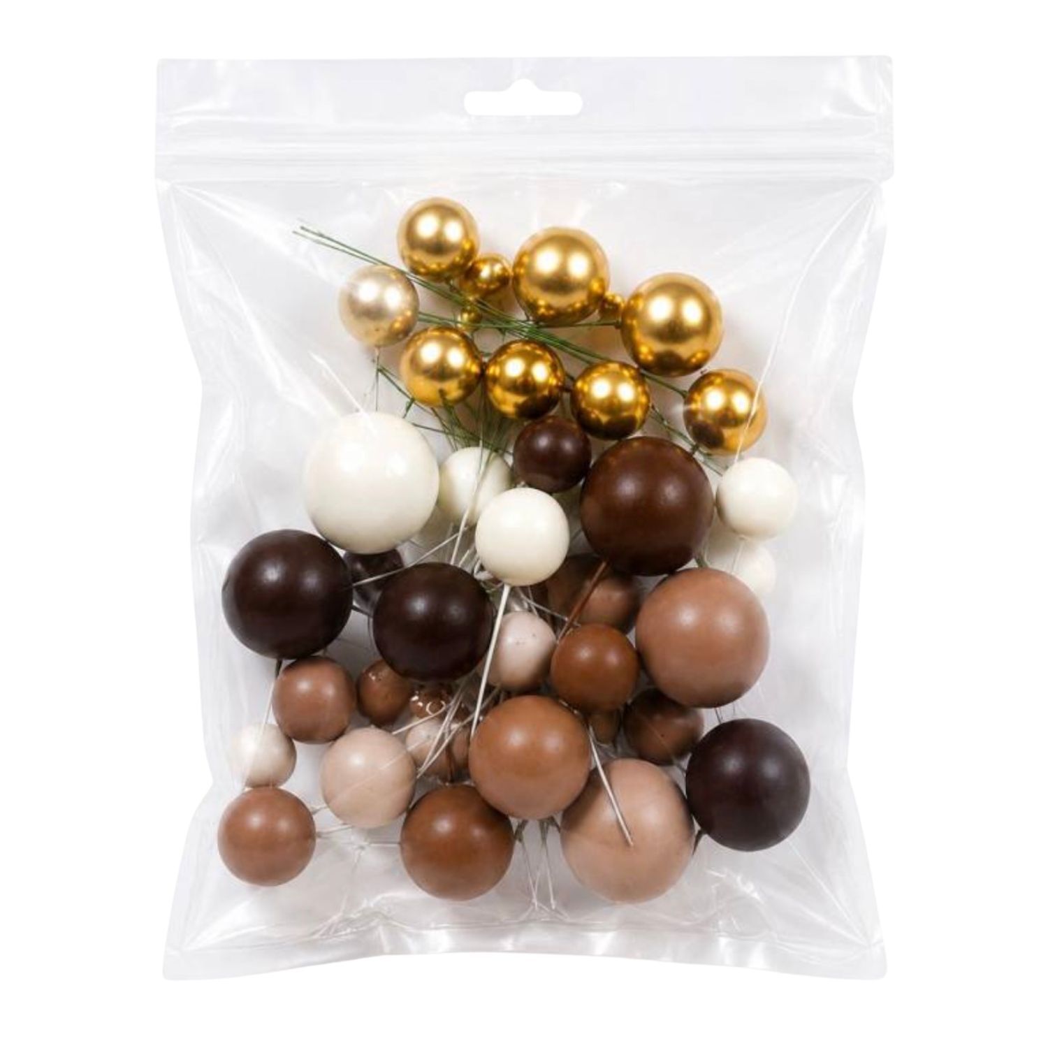 SET 32 BOLAS DECORATIVAS MIX CHOCOLATE AZUCREN 2 SET 32 BOLAS DECORATIVAS MIX CHOCOLATE AZUCREN - Imagen 2