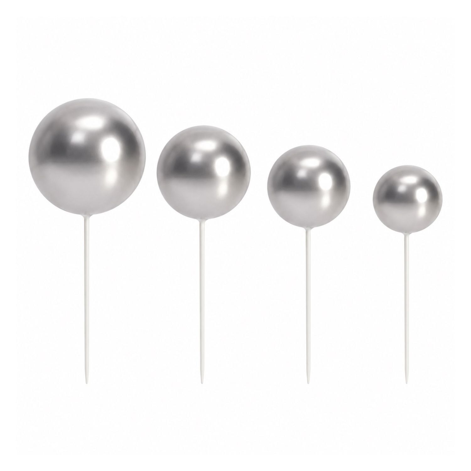 SET 20 BOLAS DECORATIVAS PLATA AZUCREN 1 SET 20 BOLAS DECORATIVAS PLATA AZUCREN