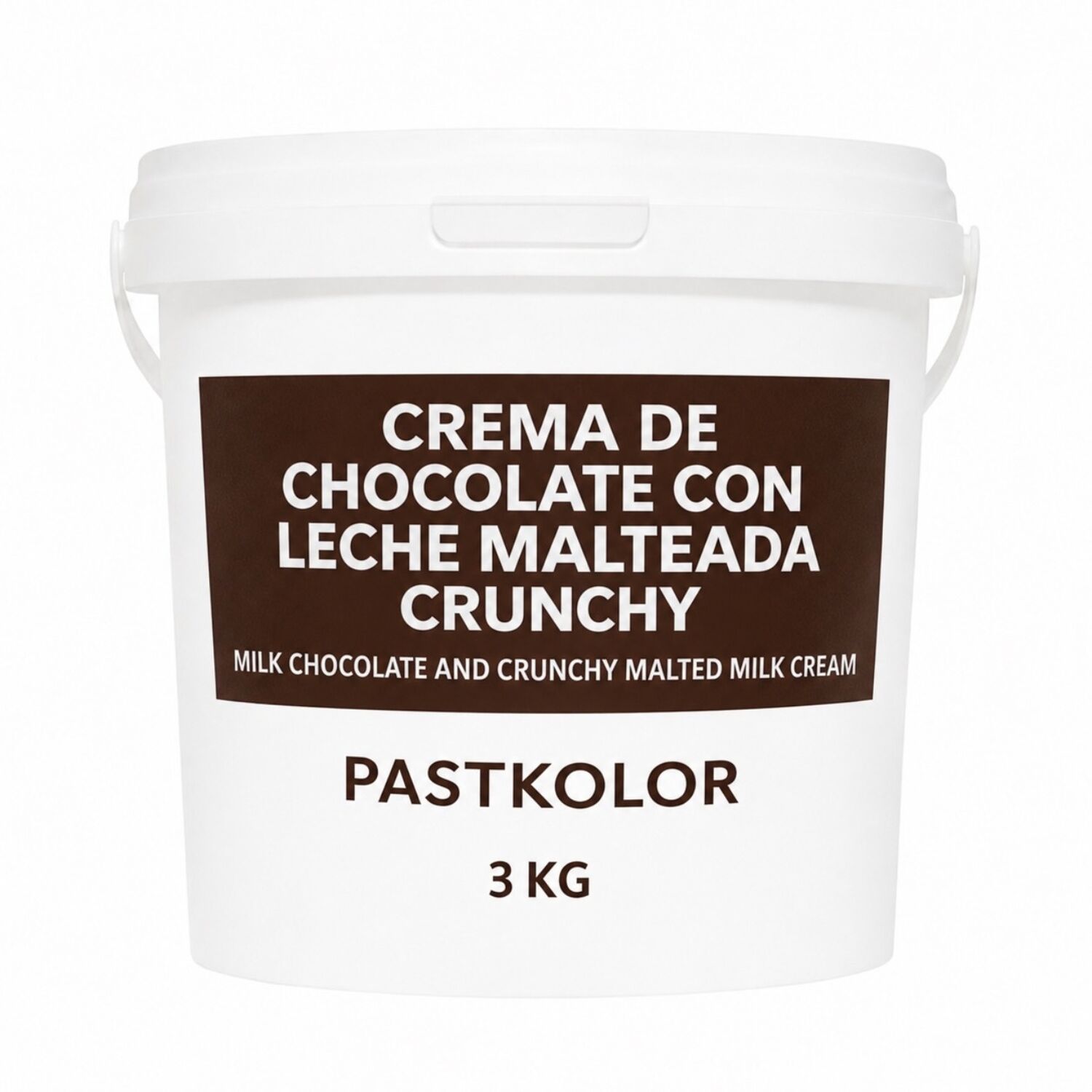 CREMA DE CHOCOLATE CON LECHE MALTEADA CRUNCHY PASTKOLOR - 3 KG 1 CREMA DE CHOCOLATE CON LECHE MALTEADA CRUNCHY PASTKOLOR - 3 KG