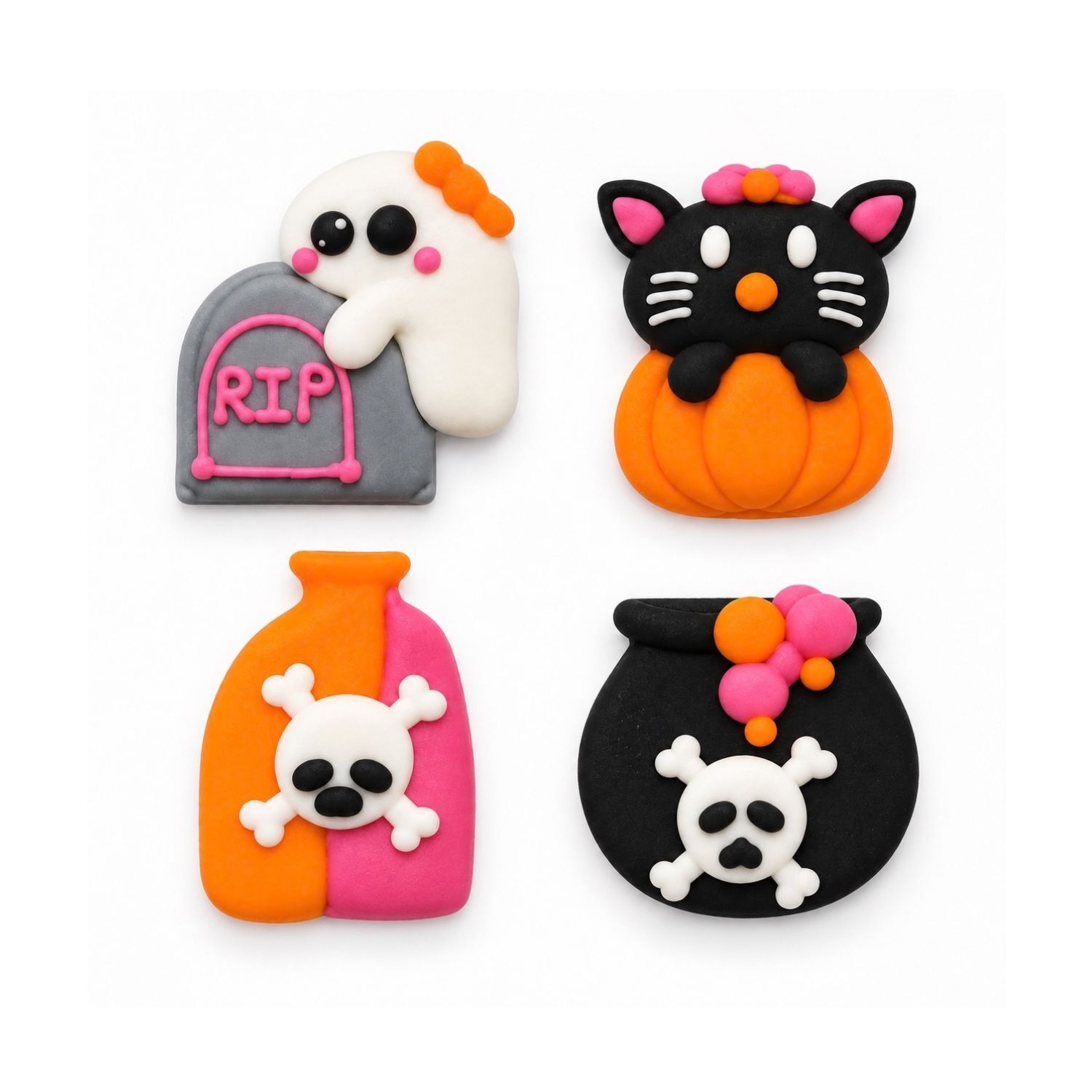 DECORACIONES DE AZUCAR WILTON - FANTASMAS Y GATOS HALLOWEEN 2 DECORACIONES DE AZUCAR WILTON - FANTASMAS Y GATOS HALLOWEEN - Imagen 2