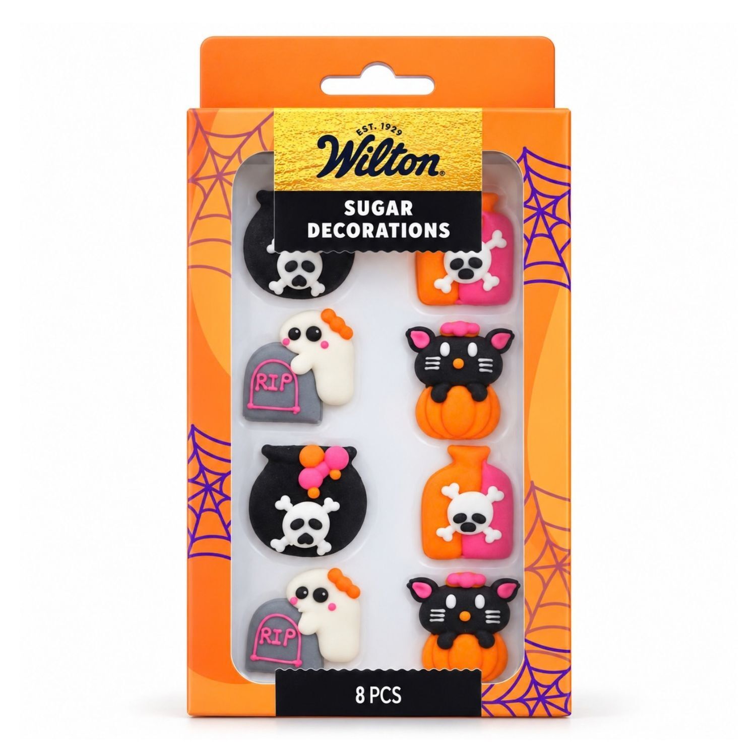 DECORACIONES DE AZUCAR WILTON - FANTASMAS Y GATOS HALLOWEEN 1 DECORACIONES DE AZUCAR WILTON - FANTASMAS Y GATOS HALLOWEEN