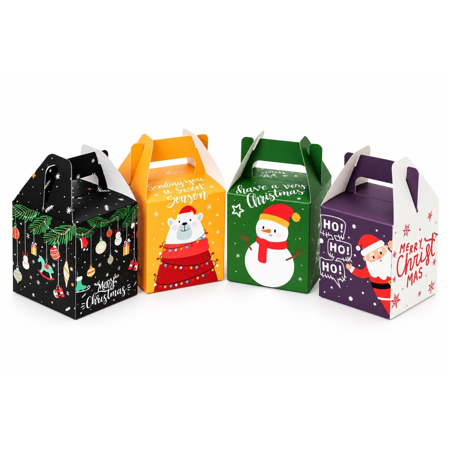 CAJAS NAVIDAD CON ASA PARA DULCES Y REGALOS (4 DISEÑOS / 24 U) - MOPEC 1 CAJAS NAVIDAD CON ASA PARA DULCES Y REGALOS (4 DISEÑOS / 24 U) - MOPEC