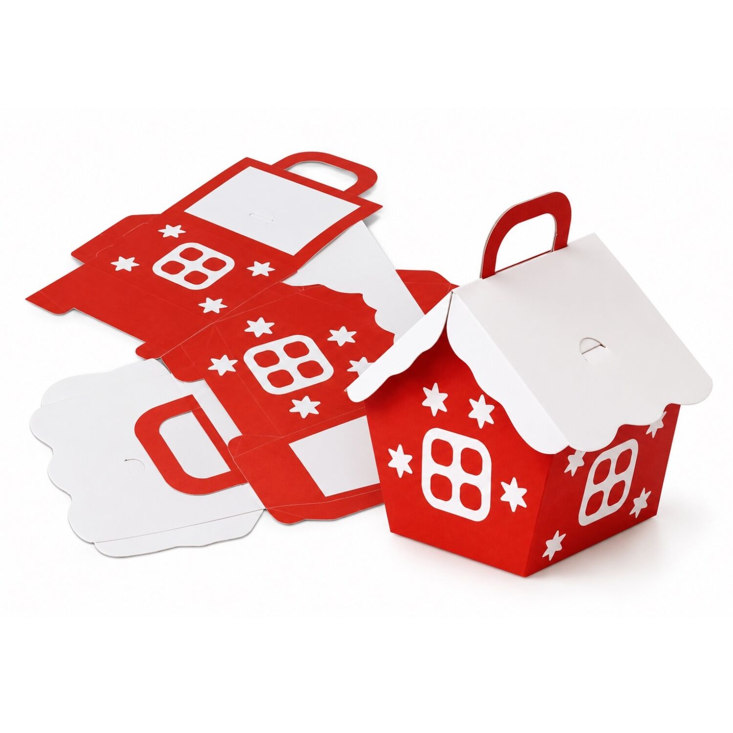 CAJAS CASITA NAVIDAD CON ASA PARA DULCES Y REGALOS (25 U) - MOPEC 2 CAJAS CASITA NAVIDAD CON ASA PARA DULCES Y REGALOS (25 U) - MOPEC - Imagen 2