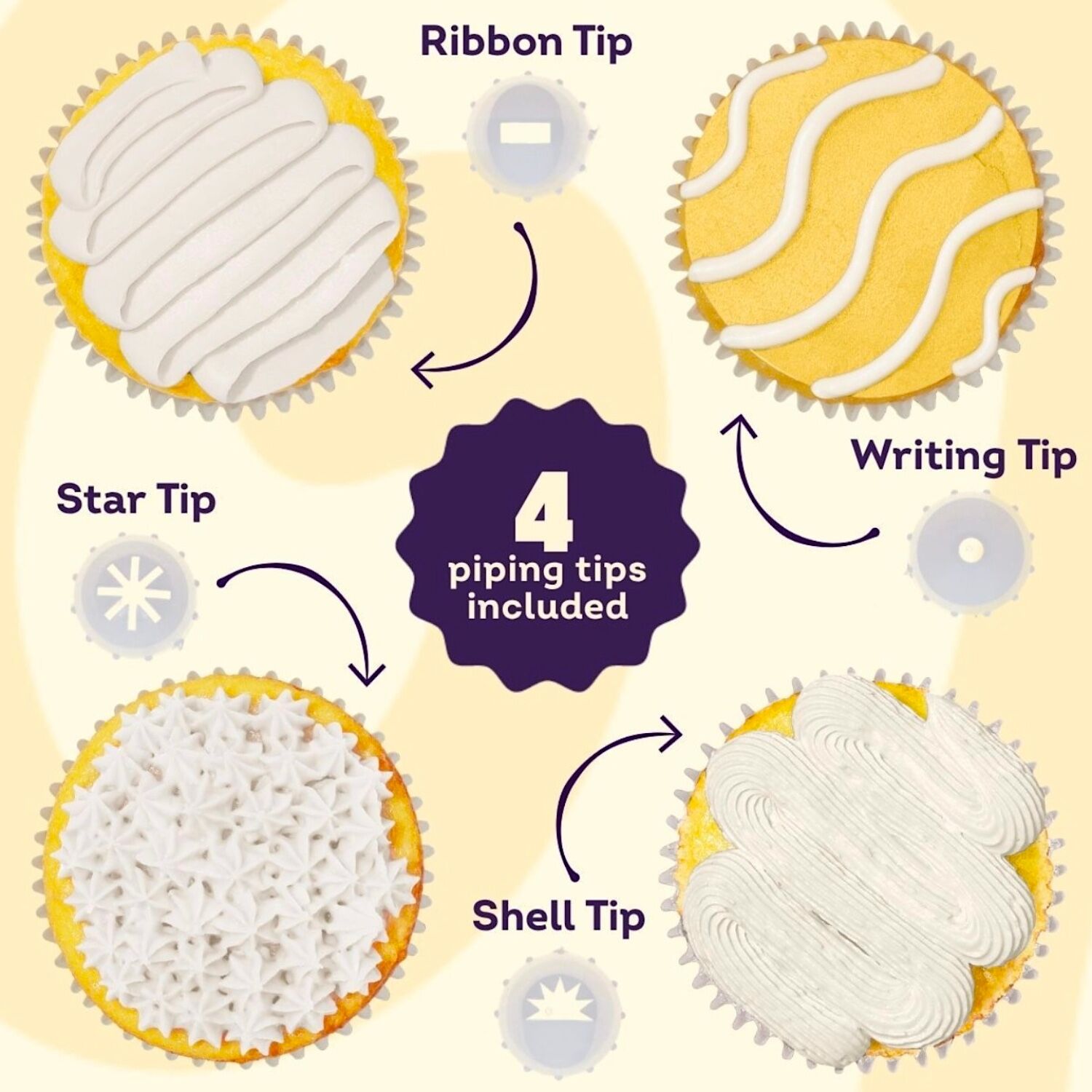 GLASEADO BLANCO LISTO PARA USAR CON 4 BOQUILLAS WILTON - 212 G 2 GLASEADO BLANCO LISTO PARA USAR CON 4 BOQUILLAS WILTON - 212 G - Imagen 2