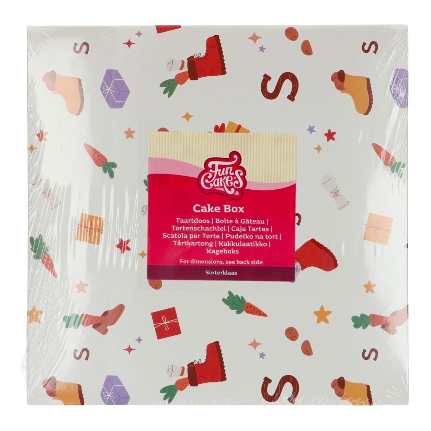 CAJA PARA TARTA SAN NICOLAS FUNCAKES - 25 CM 1 CAJA PARA TARTA SAN NICOLAS FUNCAKES - 25 CM